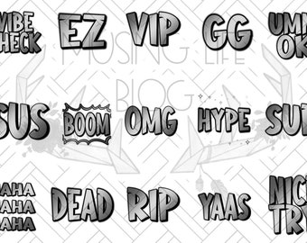 Twitch | Discord Emote-pakket - Basispakket van 15 metallic zilver