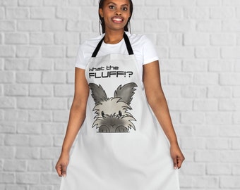 Funny Bunny - What the Fluff!? Apron, 5-Color Straps (AOP)