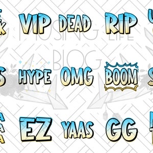 Twitch | Discord Emote Pack - Basic 15-pack Beach Vibes