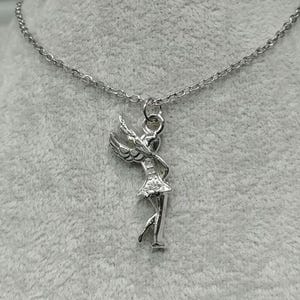 妖精ネックレス ピクシーフェアリー ステンレススチールチェーン ウッドランドフェアリーネックレス シルバーフェアリーペンダント エンジェルネックレス エルフフェアリー マジカルフェアリーチャーム