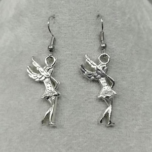 Pixie Fairy Earrings Woodland Fairy Surgical Stainless-Steel Hook Earrings Magical Fairy Earrings Silver Fairy Angel Earrings Elf Earrings