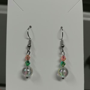 Wicked Glinda Bubble Earrings Glinda Earrings Elphaba Earring Surgical Stainless-Steel Wicked Bead Hook Earrings Wicked Dangle Charm Earring