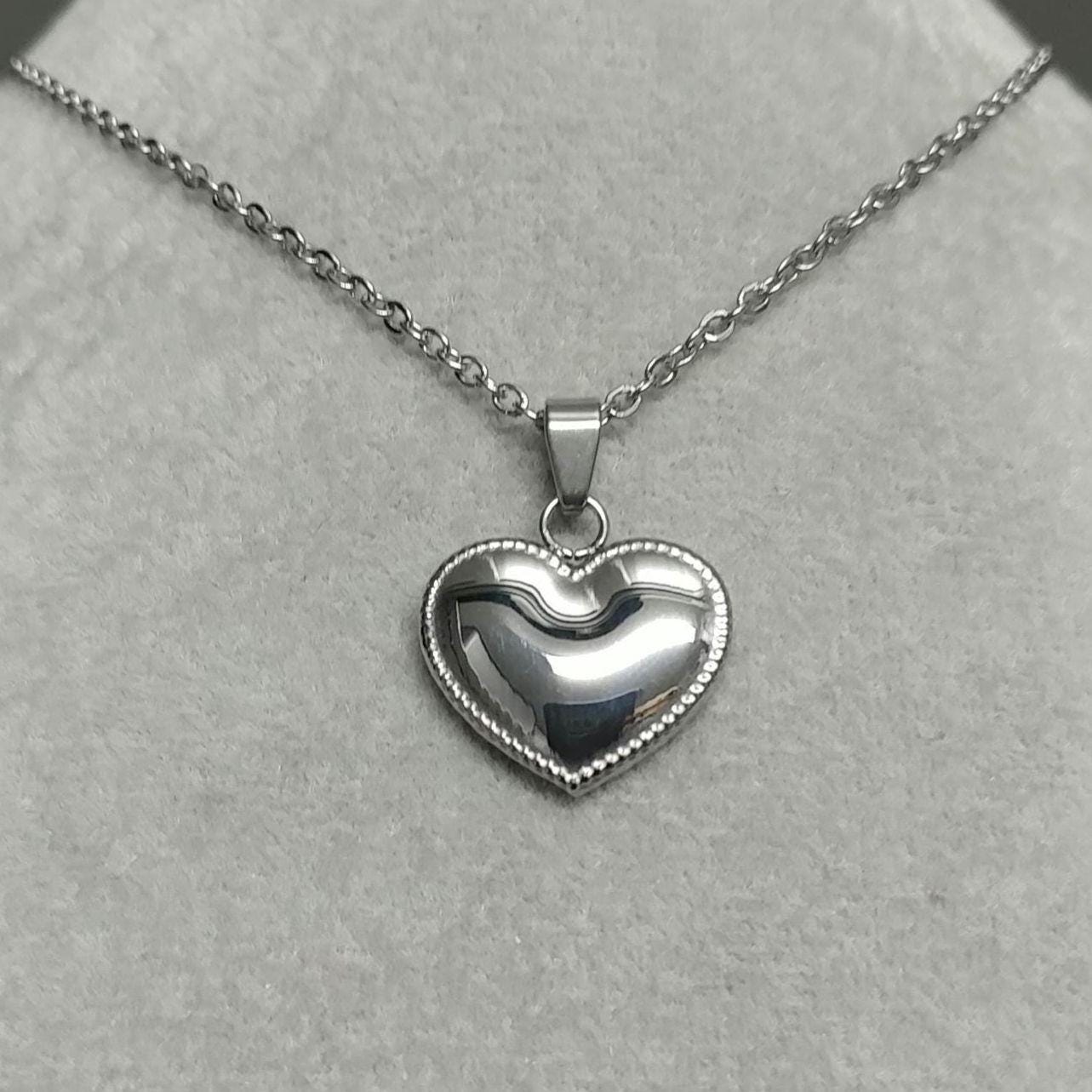 Fairy Tale Heart Necklace Heart Pendant Non-tarnish Stainless