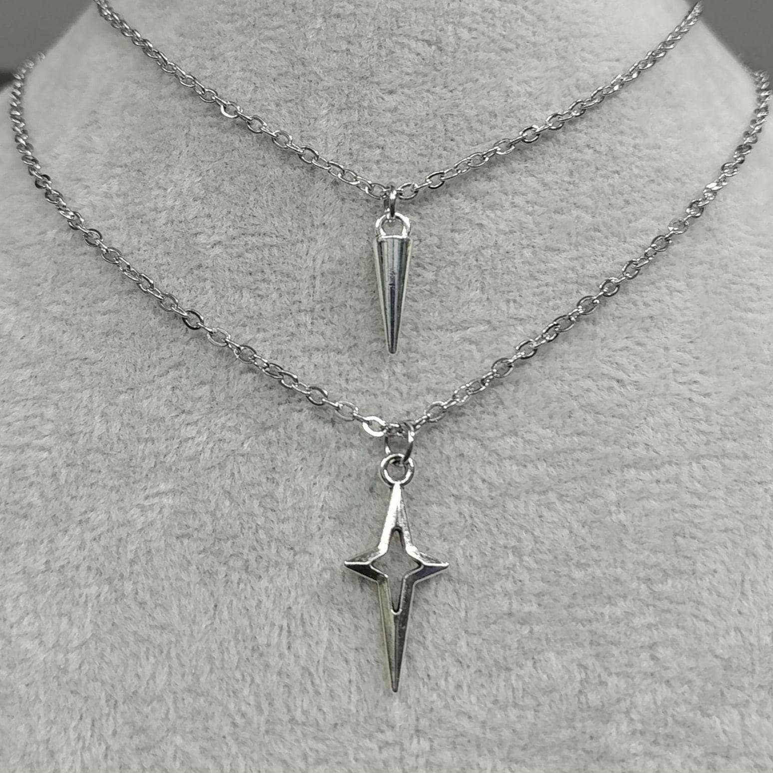 Spike Necklace Star Necklace Kpop Girl Popstars Necklace Non
