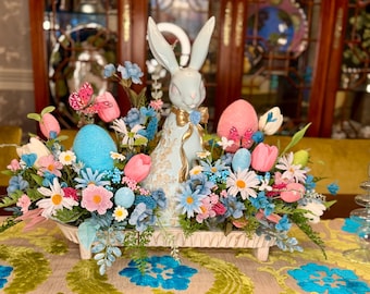 Large Luxury Easter Bunny Centerpiece