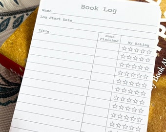 Vintage-inspired Reading Log Bookmark - PACK OF 4