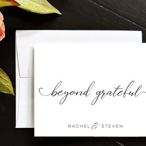 Beyond Grateful Thank You Cards Personalized