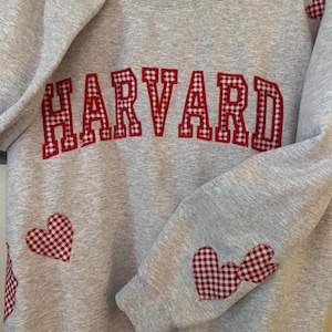 Custom College Patchwork Sweatshirt