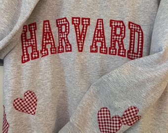 Custom College Patchwork Sweatshirt