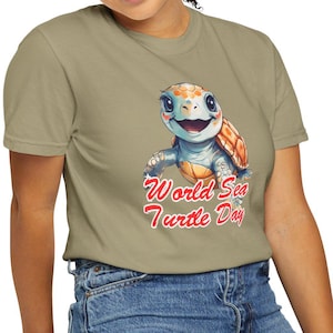 Turtle Conservation T-shirt, Save the Turtles Tee, Ocean Wildlife Shirt, Environmental Awareness Top, Eco-Friendly Apparel