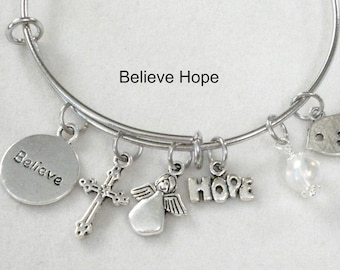 Spiritual inspirational bangle bracelets