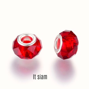 100 Perline Europee In Vetro, Con Foro Grande, Senza Nucleo - Foto 5