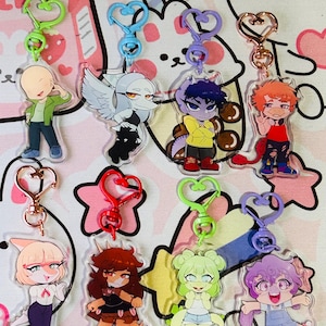 Llaveros de personajes Chibi Snoot/GVH con diseño de doble cara (6,35 cm)