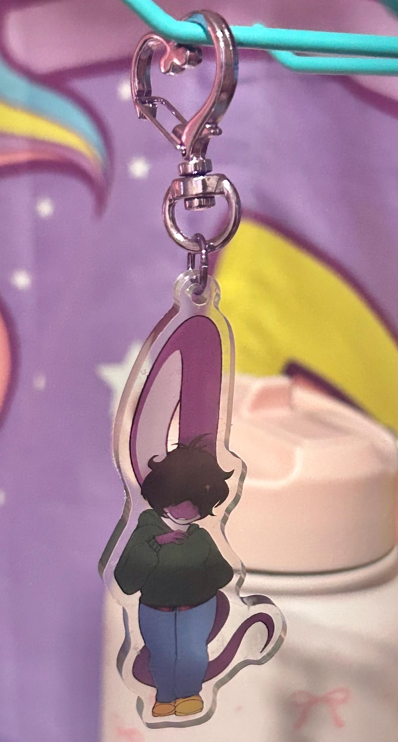 Chibi Devlog Character Keychains, Double Sided Design (2.5