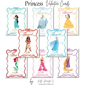 Imprimable princesse Saint-Valentin - toutes les cartes de princesse Saint-Valentin-échange de cartes de la Saint-Valentin-enfants cartes de la Saint-Valentin-Instant Valentines