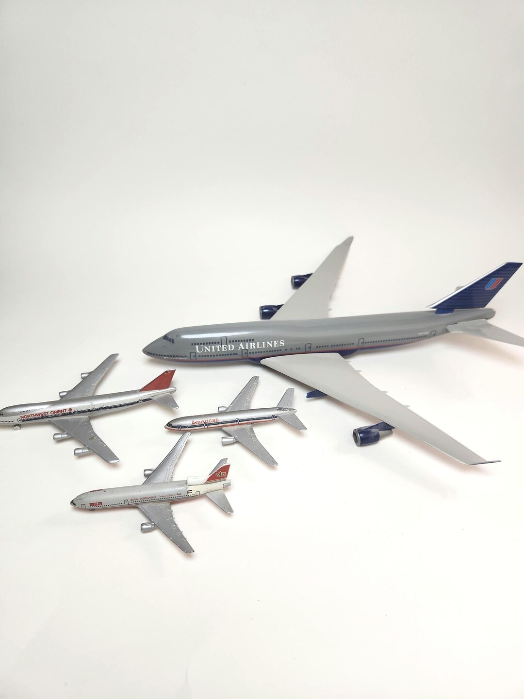 Vintage Diecast Airplane Model Lot: American, Northwest, Jordanian - Etsy