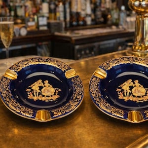 Limoges Ashtray Blue Cobalt - Etsy