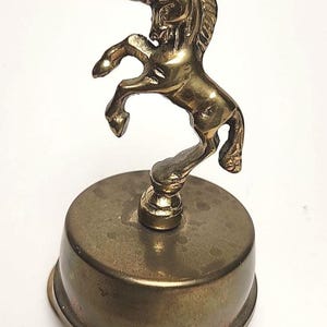 Vintage Brass Unicorn Musical Figurine~“Brian’s  Song” Wind Up. Works!