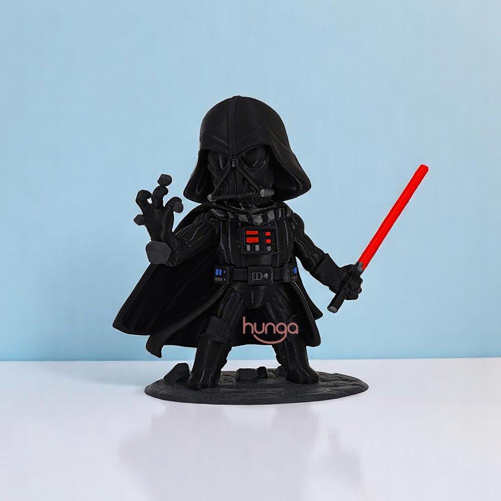 Star Wars Darth Vader Chibi Figure | Cute Sith Lord Collectible | Geek Gift | Mini Darth Vader Toy | Star Wars Fan Decor