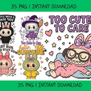 25 Labubu Designs Svg, Labubu Png, Labubuu Sublimation, T Shirt Design, Monster Characters, Svg Cut Files, Instant Download