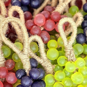 Handgemaakte druivenglycerinezeepcluster – veganistische gastzeep