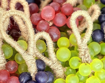 Grappe de savon à la glycérine et au raisin fait main – Savon végétalien pour invités