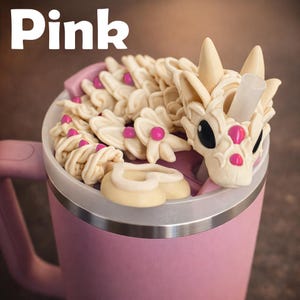 Heart Sugar Cookie Dragon Straw topper