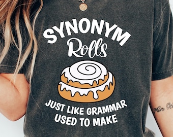 Englische Grammatik Shirt, Grammatik T-Shirt, Lehrer Leben T-Shirt, Vokabel Sweatshirt, Lustiger Literatur Lehrer Pullover, Buch Liebhaber Pullover