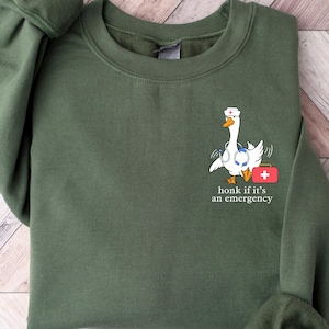 Felpa con cappuccio retrò per infermieri, maglietta divertente per infermieri, maglietta per infermieri &quot;Silly Goose&quot;, regalo per infermieri del pronto soccorso, maglietta per infermieri, maglione per la scuola infermieristica