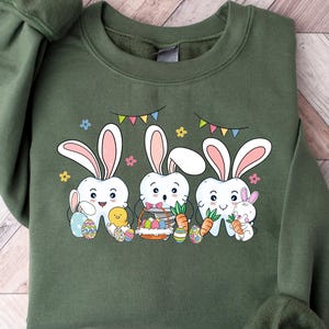 Easter Dental Bunny Sweatshirt, Funny Dentist Easter T-shirt, Easter Bunny Dentist Shirt, Retro Easter Dentist Gift, Dental Life Crewneck