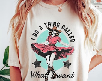 Funny Cowgirl T-Shirt: Retro Western Graphic Tee