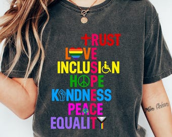Pride Quote T-shirt: Retro Comfort LGBTQ Equality Tee