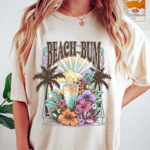 Beach Bum Tee, Trendy Beach Shirt, Comfort Summer T Shirt, Beach T-Shirt, Vacation Gift, Aloha Shirt, Summer Tee, Comfy Summer TShirt