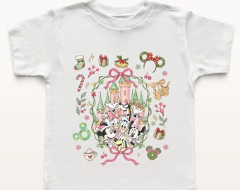 Christmas Mickey and Friends Toddler Shirt, Disney Xmas Kids Sweatshirt, Disneyworld Vacation Tee