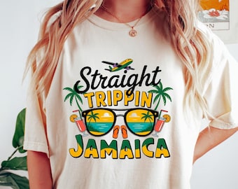 Vacation Jamaica Shirt, Straight Trippin T Shirt, Straight Trippin Jamaica Shirt, Jamaica Girls Trip Tee, Jamaica Birthday Gift, Family Trip