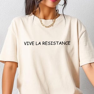 Vive La Widerstand Shirt, feministisches T-Shirt, Ermächtigung von Frauen Sweatshirts, Frauenrechte Geschenk, feministische Rundhalsausschnitt, weibliche Power Shirt