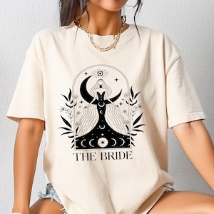 Custom Witchy Bachelorette Shirt, Halloween Bachelorette Party T Shirt, Gothic Wedding Tee, Witchy Bride Shirt, The Coven Spooky Bridal Gift