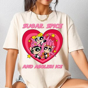 Camiseta Sugar Spice Abolish Ice, Camiseta Anti Ice, Camiseta Due Process, Top Chinga La Migra, Ropa Fdt Social Justice, Conjunto a juego para inmigrantes