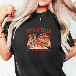 Comfort You&#39;re In A Cult Shirt, FDT Tshirt, Graphic Anti Fascism Tee, Pro Democrat Sweatshirt, Equal Rights Tee, Political  Protest Gift