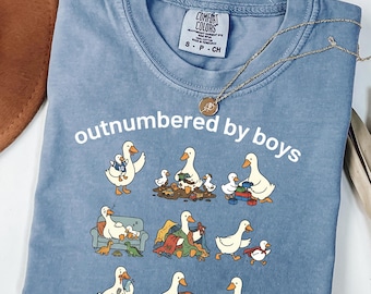 Comfort Colors Funny Boy Mom Goose Shirt, Boy Mom Tshirt, Boy Mama Gift, Boy Mom Mothers Day Apparel, Cute Boy Mom Tee, Holiday Outfit