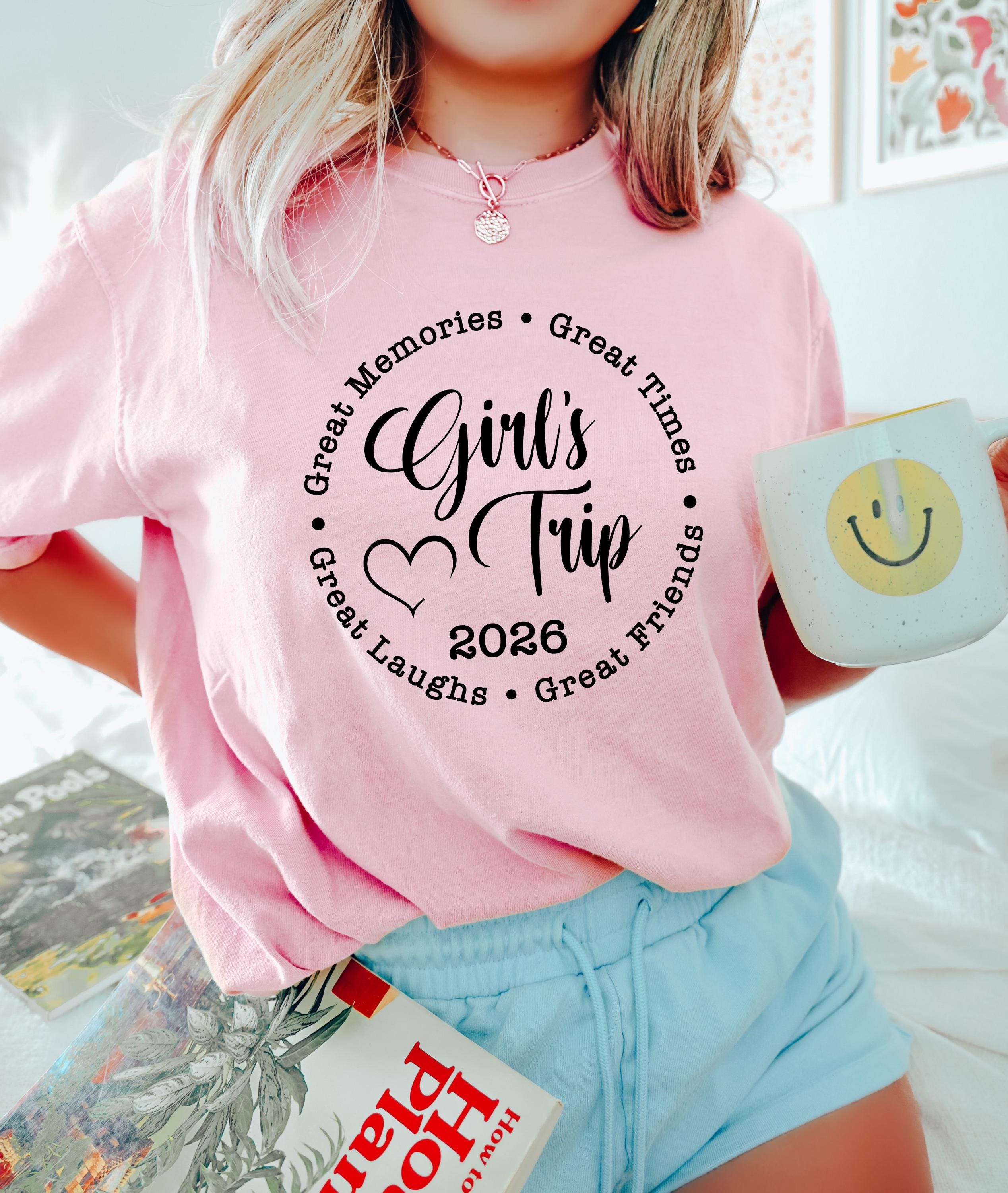 Custom Destination Girls Trip 2026 Shirt, Girls Vacation Matching
