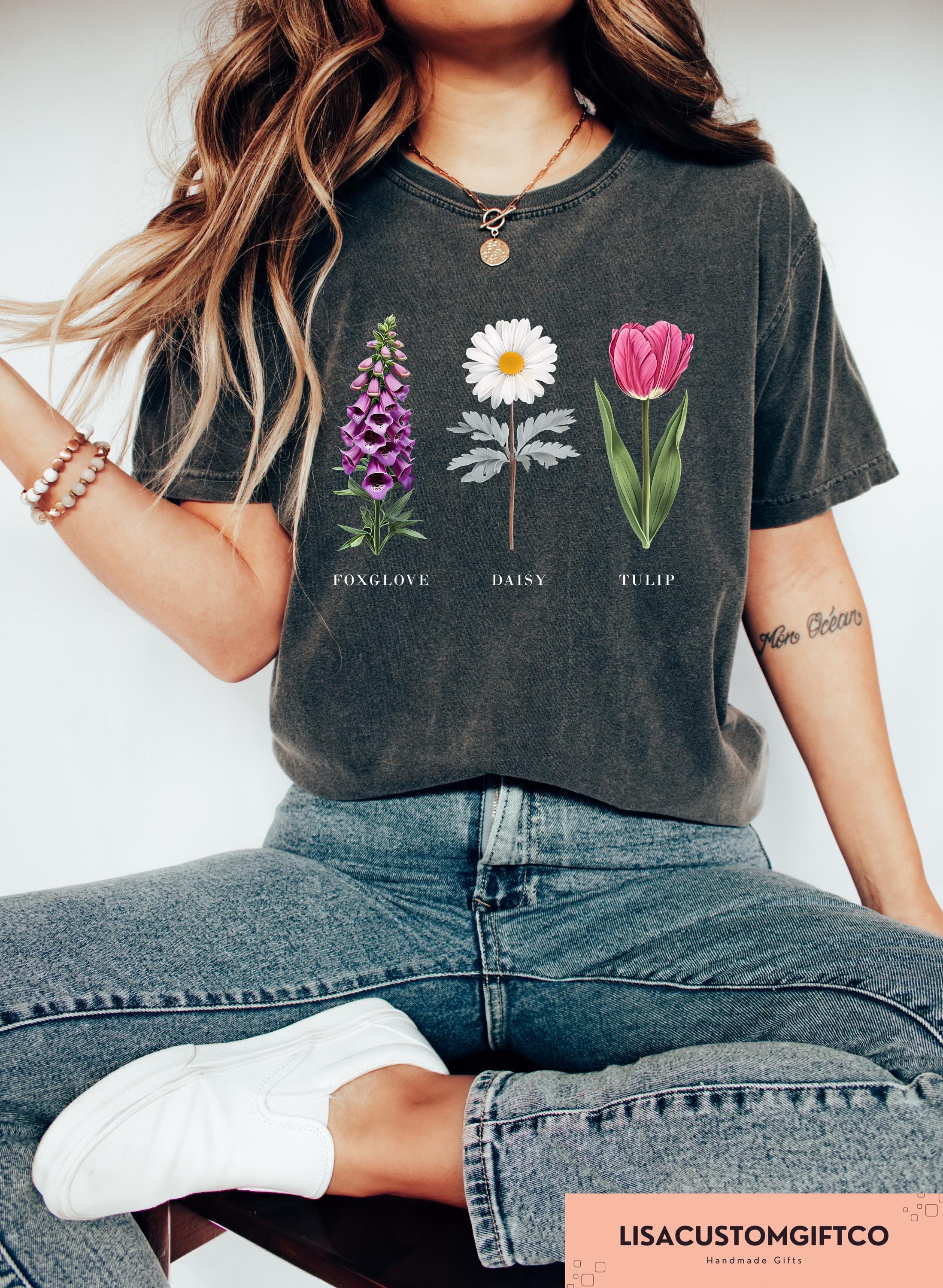 Foxglove Daisy Tulip Shirt, Retro Comfort FDT T-shirt, Anti Trump