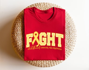 Fight Childhood Cancer Polka Dots Shirt, In September We Wear Gold Shirt, Gold Ribbon Shirt, Childhood Cancer Awareness,Cancer Support Shirt