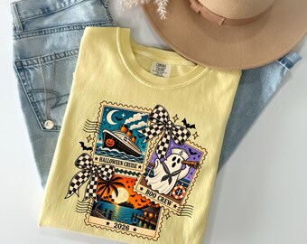 Comfort Colors® Family Halloween Cruise Shirts, Matching Family Group Outfit, Halloween Party Tee, Matching Boo T-Shirt Spooky Crew Costumes