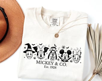 Comfort Colors Disney Shirt, Spooky Season Halloween Disney Tee, Disney World Halloween T-Shirt, Halloween 2026 Outfit, Disney Girl Top
