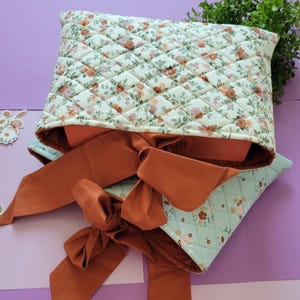 Floral Bible Sleeve, Quilted Bible Sleeve, Padded Bible Cover, Christian Gift for Women, Bible Cover for Women, Bible Fabric Sleeve,Handmade