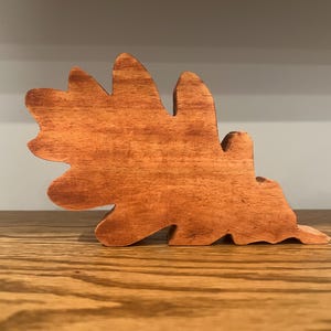 Wooden Fall leaf
