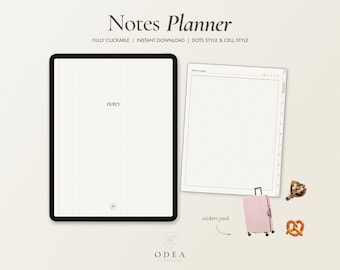 Digital Notes Pages Planner • Lined, Dot Grid, Blank (Instant Download) for GoodNote & Notability