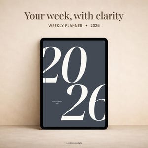 Digital Weekly Planner with Finance Tracker 2026 — Undated Budget Planner GoodNotes iPad PDF Template