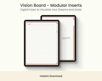 Digital Vision Board Planner — Hyperlinked Goal Setting GoodNotes iPad Manifestation Journal PDF 2026